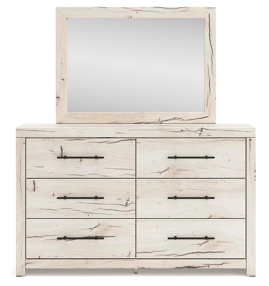Lawroy Full Panel Bed, Dresser, Mirror and Nightstand