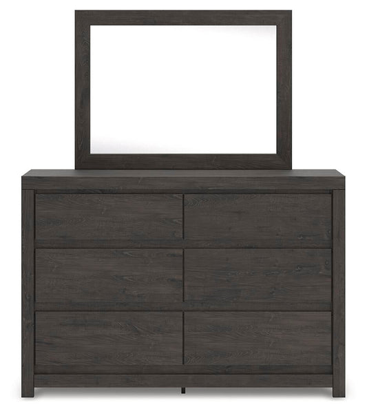 Parlayon King Panel Storage Bed, Dresser and Mirror