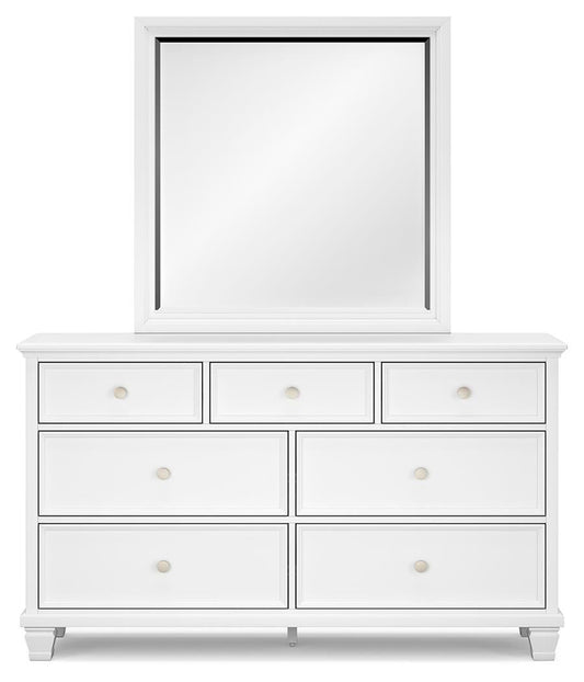 Fortman Full Panel Storage Bed, Dresser, Mirror and Nightstand