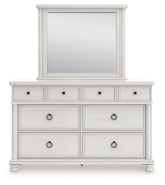Chadworth Queen Poster Bed, Dresser, Mirror and Nightstand