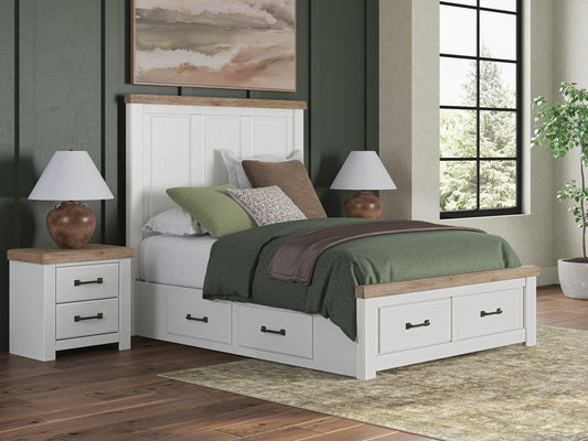 Savonport Queen Panel Storage Bed, Dresser, Mirror, Chest and Nightstand