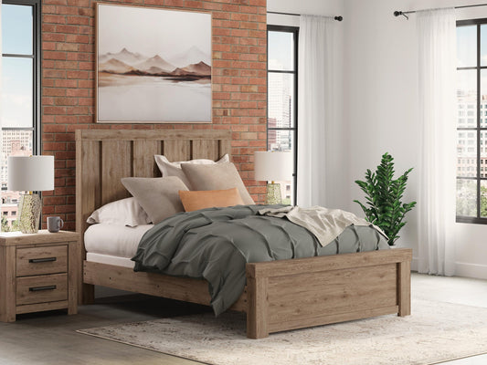 Garistyn Queen Panel Bed, Dresser and Mirror