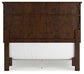 Danabrin Full Panel Bed with Mirrored Dresser