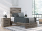 Graystorm Twin Panel Bed with Mirrored Dresser, Chest and Nightstand