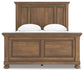 Feddinger Queen Panel Bed with Mirrored Dresser, Chest and Nightstand