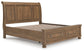 Feddinger King Storage Sleigh Bed with Mirrored Dresser and Nightstand