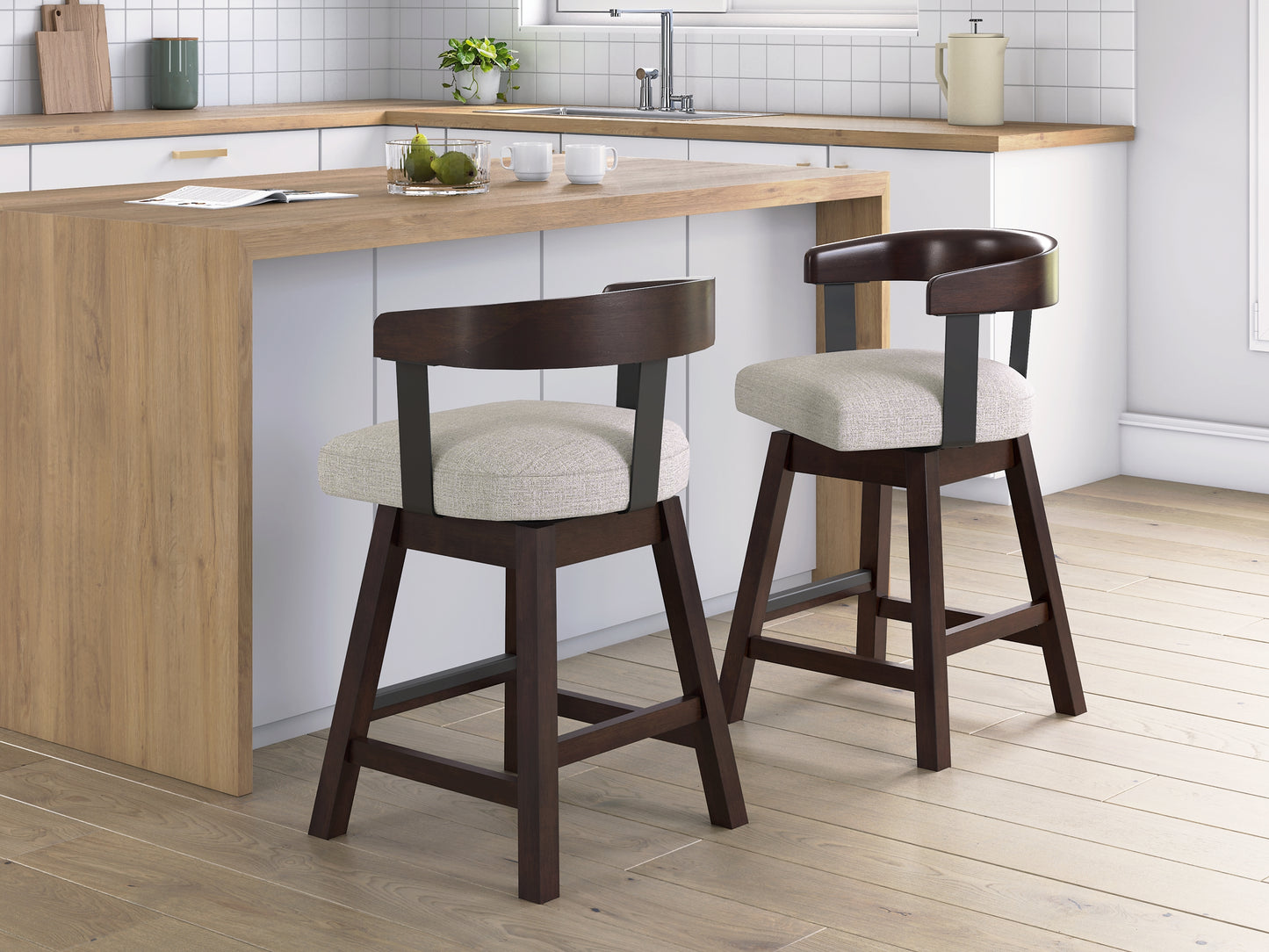 Haddigan UPH Swivel Barstool (2/CN)