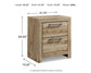 Hyanna Queen Panel Bed with 2 Side Storage, Dresser, Mirror, Chest and Nightstand