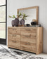 Hyanna Full Panel Storage Bed, Dresser, Mirror and Nightstand