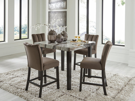 Jazmore Counter Height Dining Table and 4 Barstools