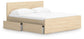 Onita King Panel Platform Bed with 2 Side Storage
