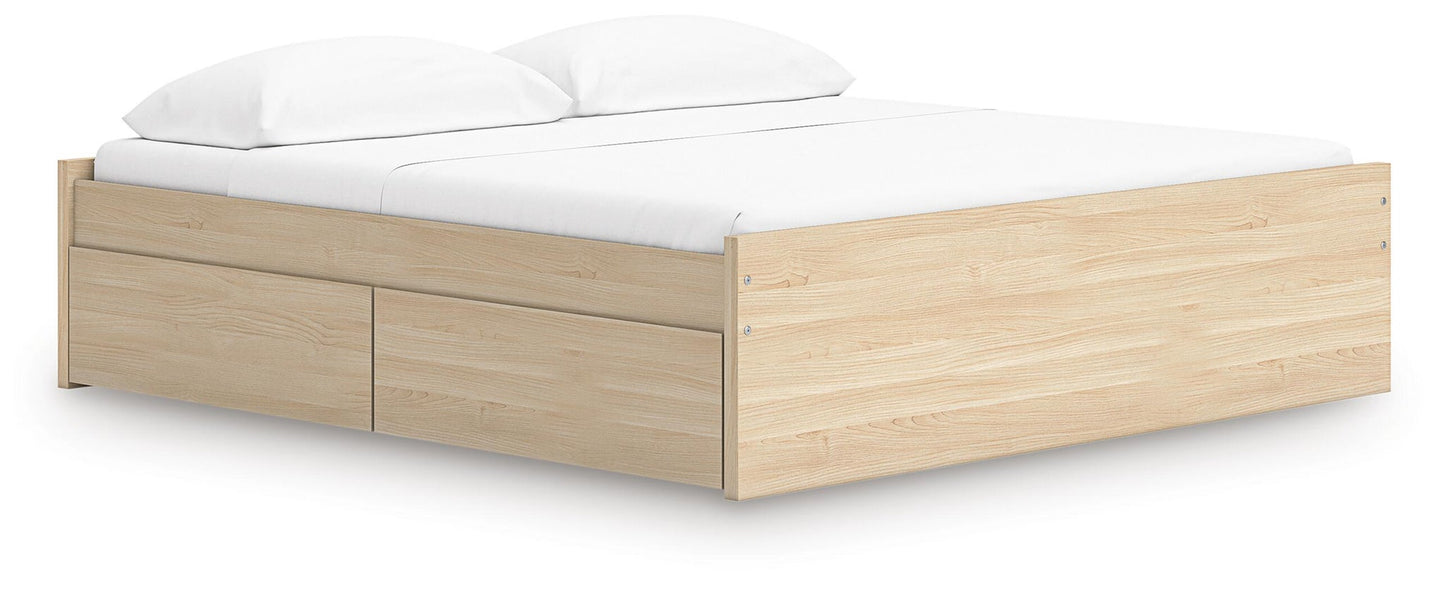 Onita King Platform Bed with 1 Side Storage
