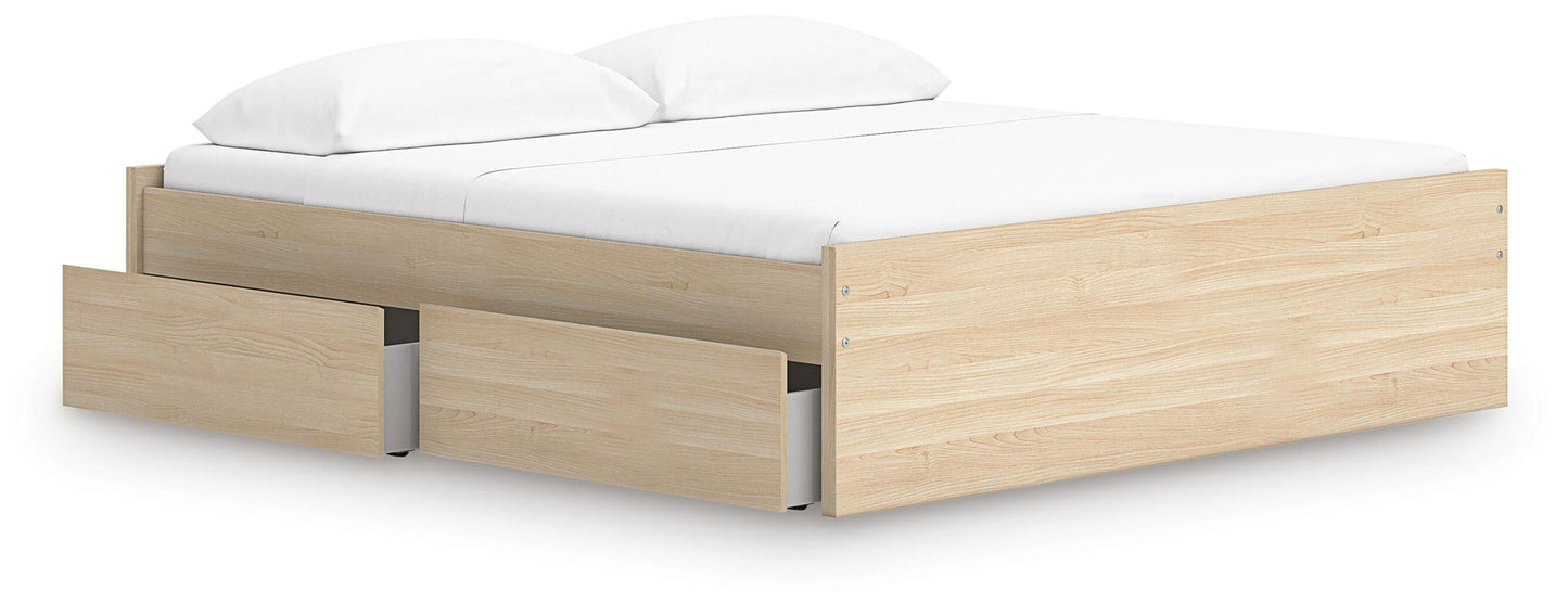 Onita King Platform Bed with 1 Side Storage