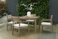 Aria Plains Outdoor Dining Table and 4 Chairs