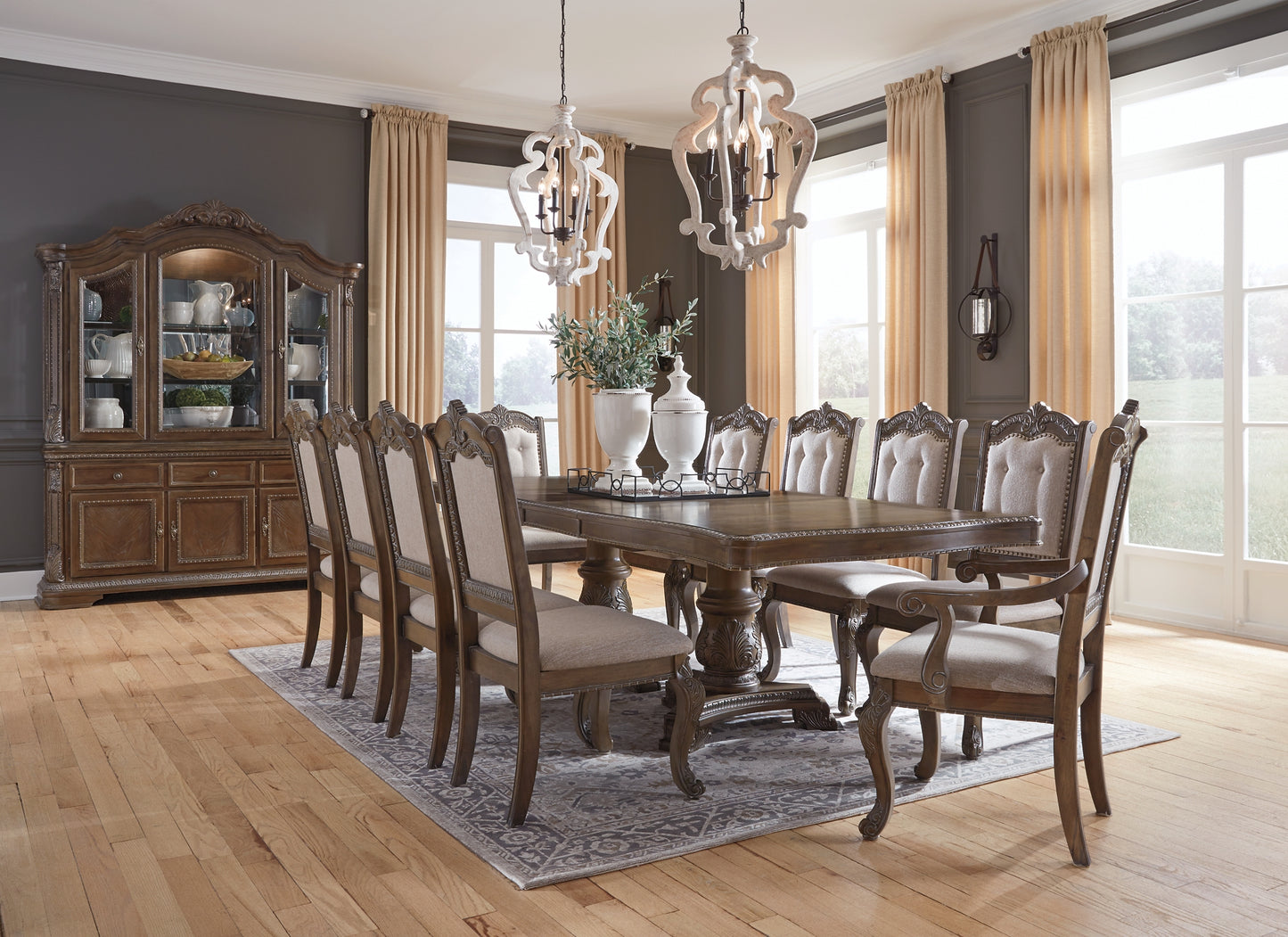 Charmond Dining Table and 10 Chairs
