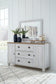 Haven Bay King Panel Bed with Mirrored Dresser, Chest and Nightstand