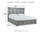 Russelyn King Storage Bed with Mirrored Dresser