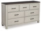 Darborn California King Panel Bed with Dresser