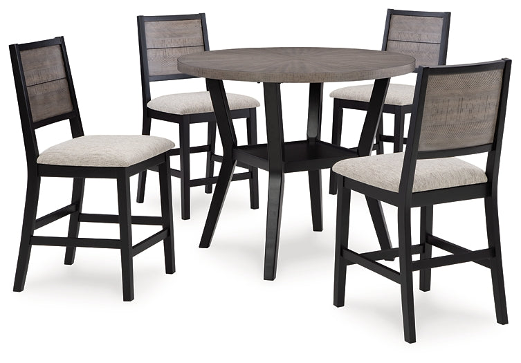 Corloda Round Counter Table Set (5/CN)